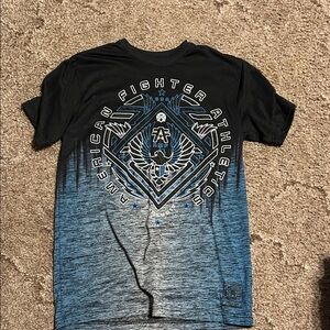 American Fighter Black and Blue Athletic Tee